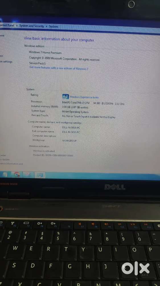 Dell Inspiron N5010 i3 Laptop  Working Condition
