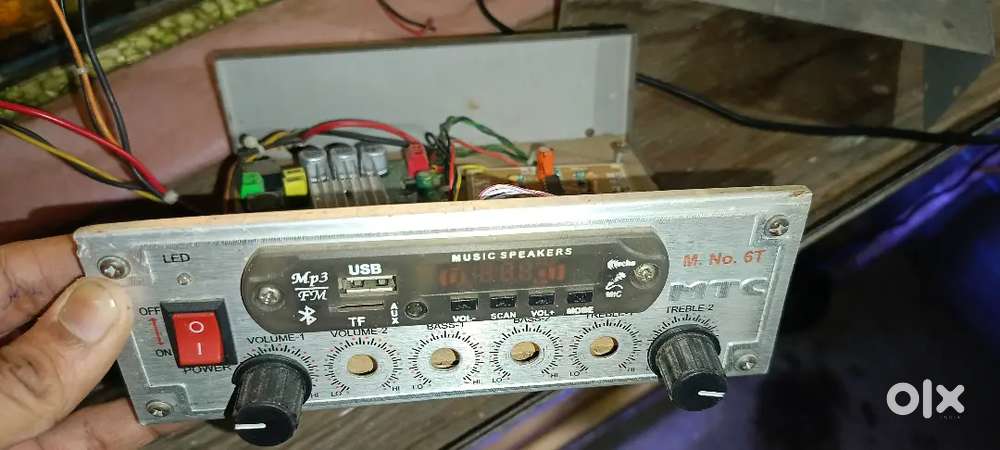 100w amplifier and variable power (selfmade) and electronic stuff