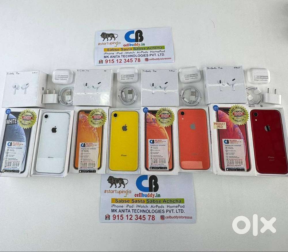 iPhone Xr 128GB With Warranty & Gst Bill + Emi Also Available & COD.