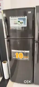 Double door fridge with warranty and good condition