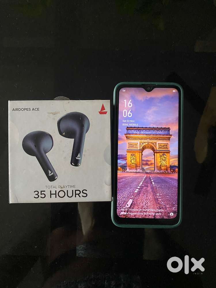 Oppo f1 k, full box,with boat ear buds,