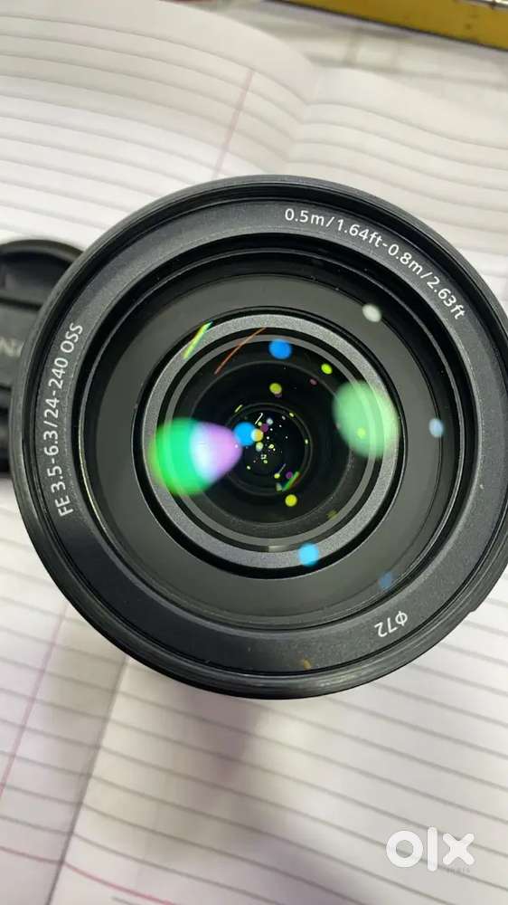 Sony lens 24-200 oss lens a one candtion with hood candtion a one