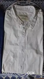 2 Louis Philippe half shirts 1 white cotton shirt