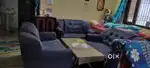 Three piece two seater sofa set