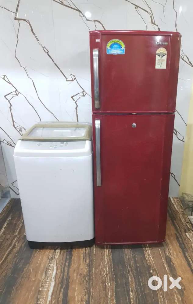 Samsung flower model refrigerator & samsung automatic washing machine*