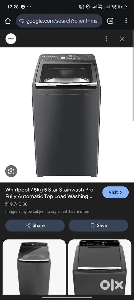 Whirlpool washing maching new model