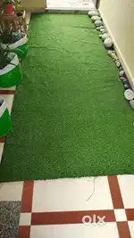 4 big size green grass carpet..
