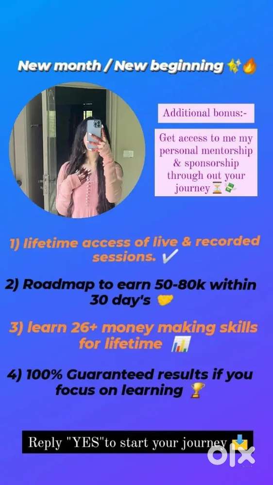 Social media learning skiils and earning from home