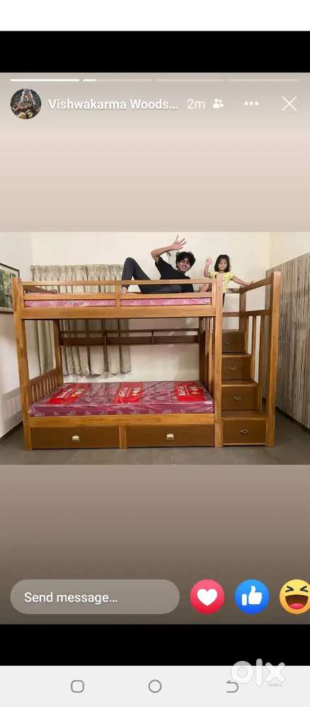 Teak wood bunker bed for sale 19,999