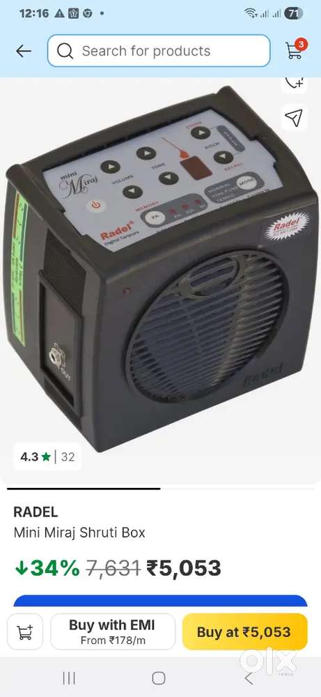 Electronic tanpura radel brand