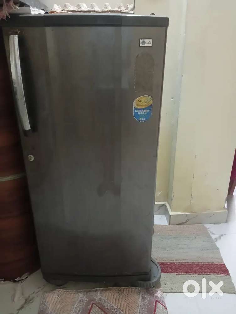 LG fridge. In grey colour