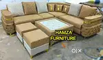 HAMZA FURNITURE NEW DESIGNER PLYWOOD L SHAPE CORNER SOFA