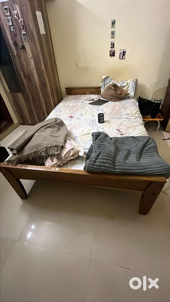 Double bed with mattress