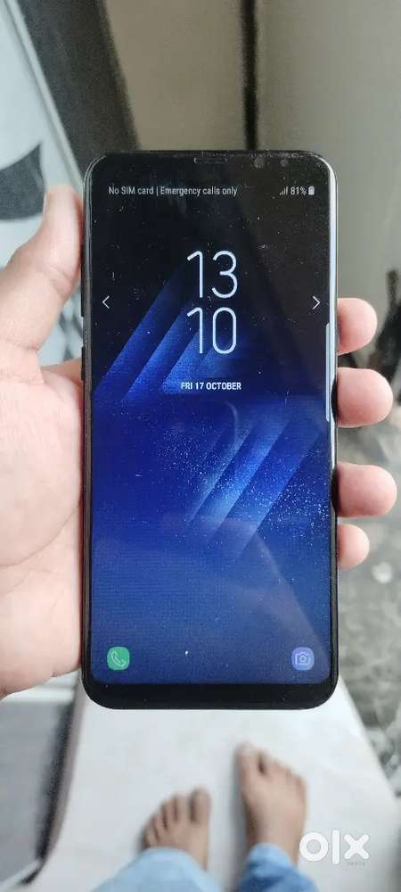Samsung S8 plus 4gb/64gb only back glass crack super condition