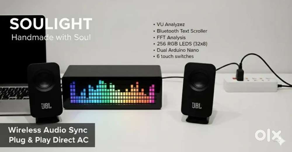 SOULIGHT - Audio visualizer - Bluetooth text scroller