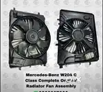 Mercedes Benz W204 C Class Complete Original Radiator Fan Assembly