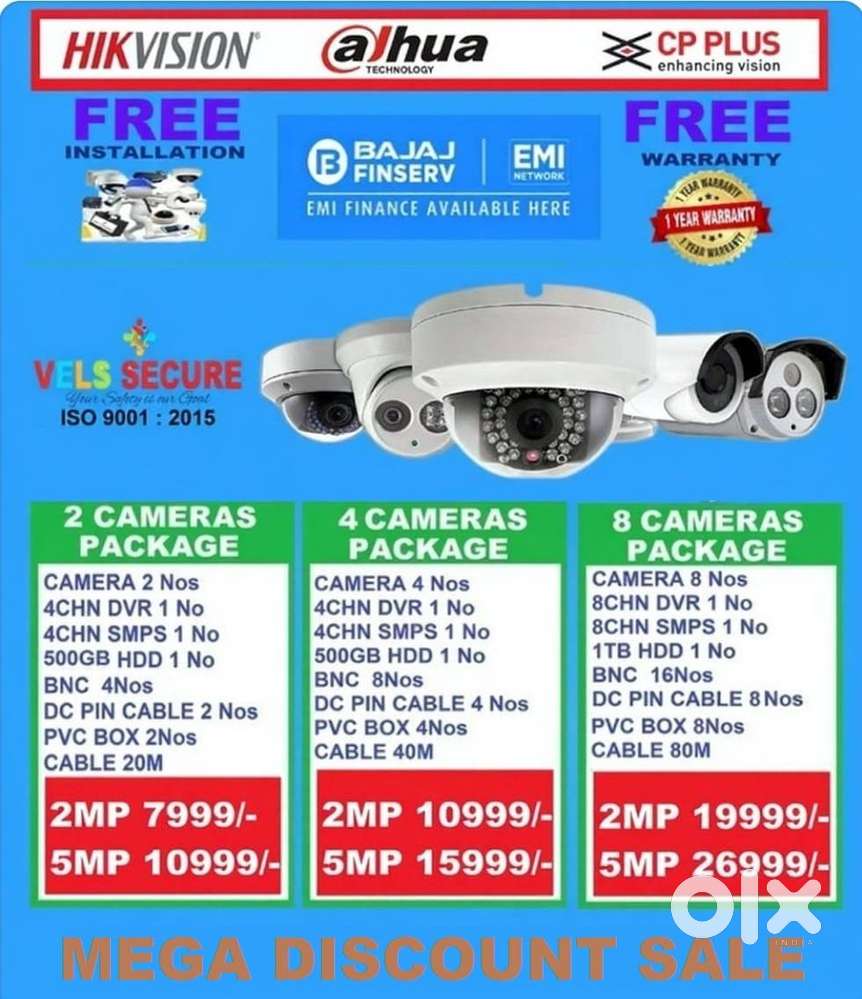 MEGA FESTIVAL OFFER SALE OF       2MP  HIKVISION   CCTV CAMERA   DAY