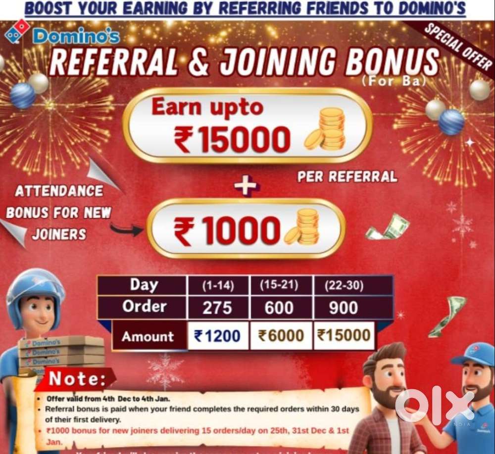 Dominos Pizza Delivery Boy