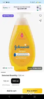 Jhonson baby Shampoo