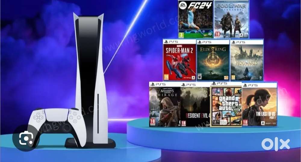 PS4 ,PS5 and X box with top most games bundle for rent