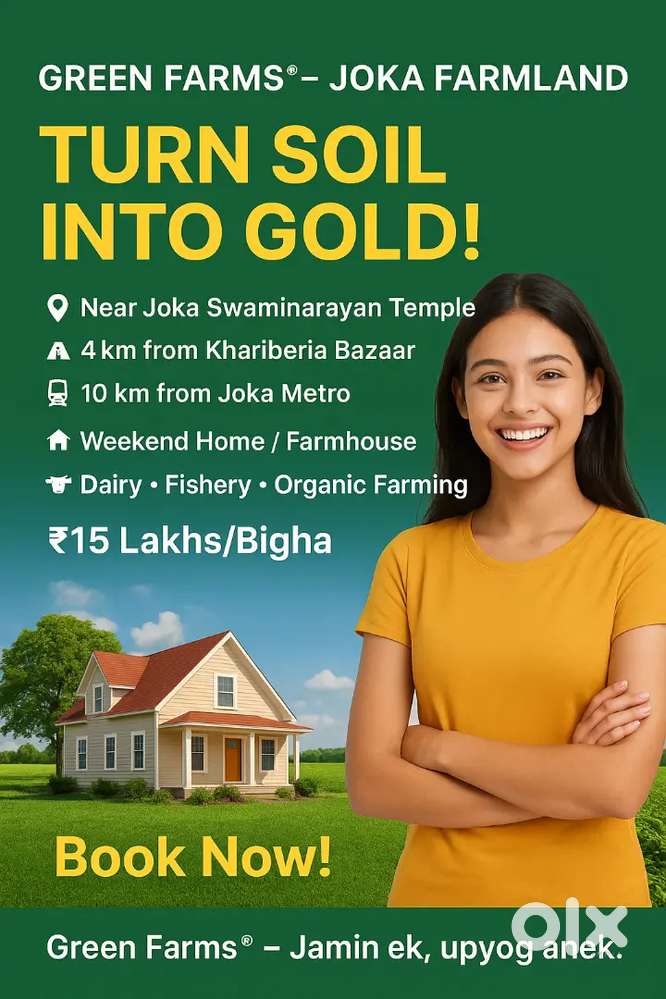 Joka Green Farms - Buy Farmland Near Joka Swaminarayan Temple