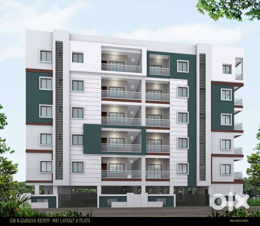 1116 sq.ft 2bhk flat for sale at NRI Layout,