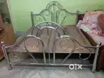 Steel bed for daily use standard size double bed