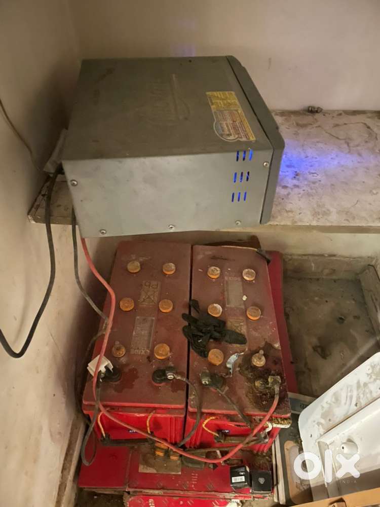 Inverter with two batteries, Gyser 10 Ltr, JHOOMER