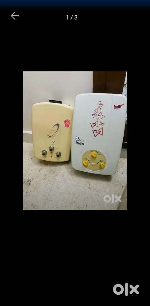 6.5 + 6 Litre Water LPG Gas Geyser Combo