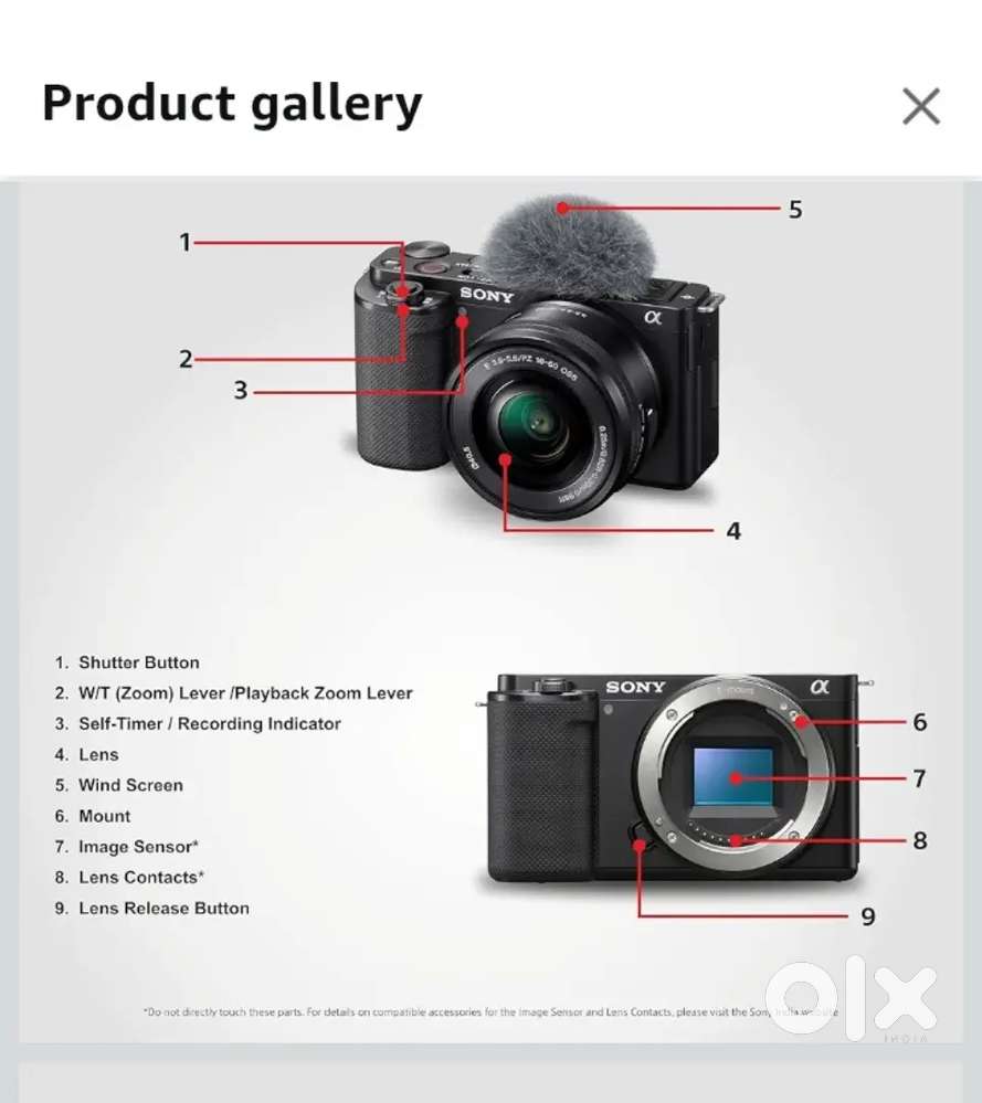 Sony Alpha ZV-E10 24.2 Mega Pixel Interchangeable-Lens Mirrorless