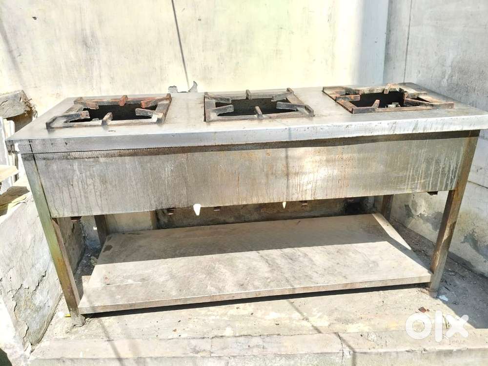 Three Burner Commercial Gas Stove for Restaurant