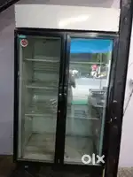 Double door glass 1000 ltr freeze