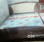 New queen size bed with storage  with 3 year warranty