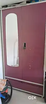 Steel Almirah  and wooden cabinet