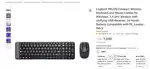 Logitech MK220 Wireless Keyboard Mouse Combo