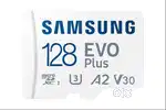 Samsung EVO Plus 128GB MicroSD – 160MB/s Speed  With Bill & Adapter