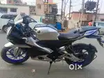 R15 M  only 9443 km Rs160000First owner showroom condition