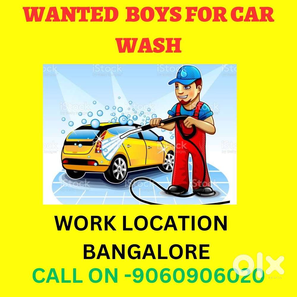 Wanted Boys for car wash in Bangalore, hsr Layout