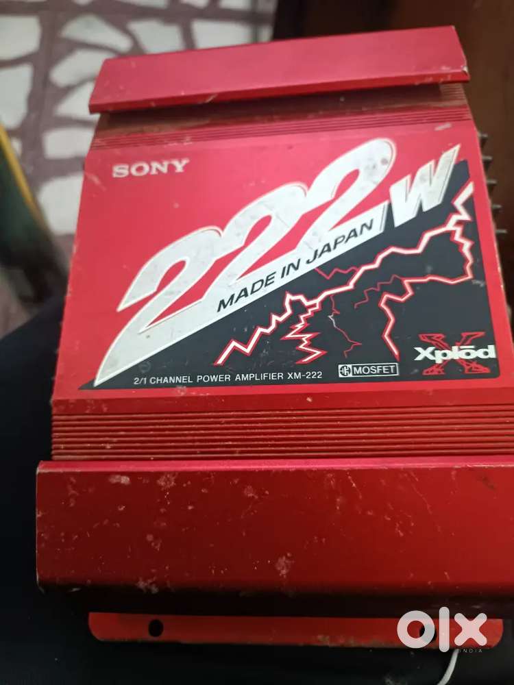 Sony 222 what amplifier