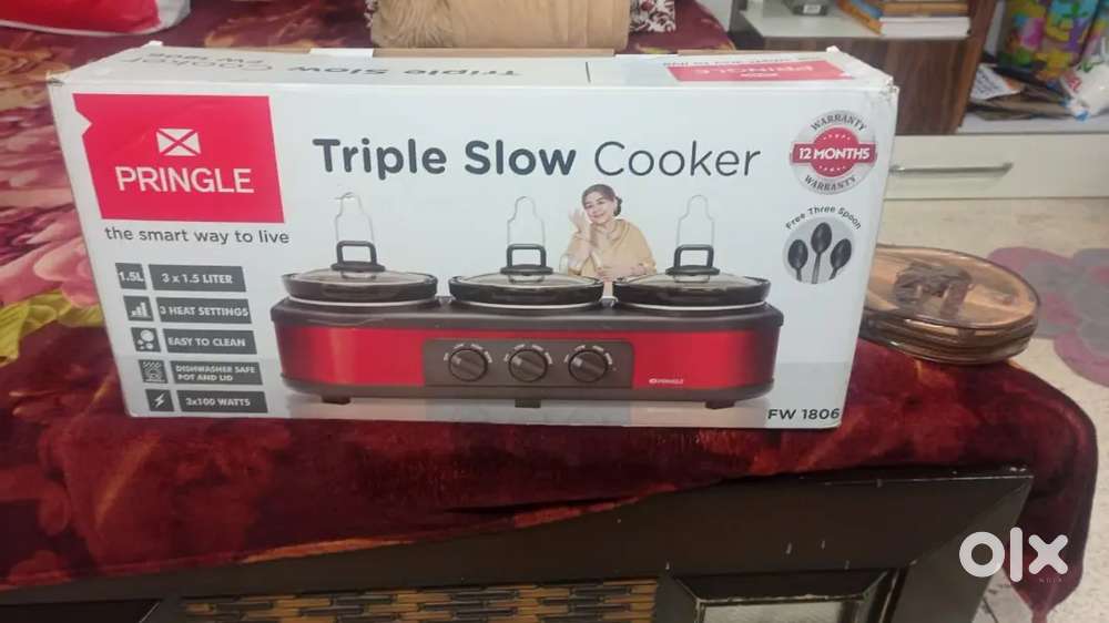 Triple Slow Cooker 1.5 liter X 3