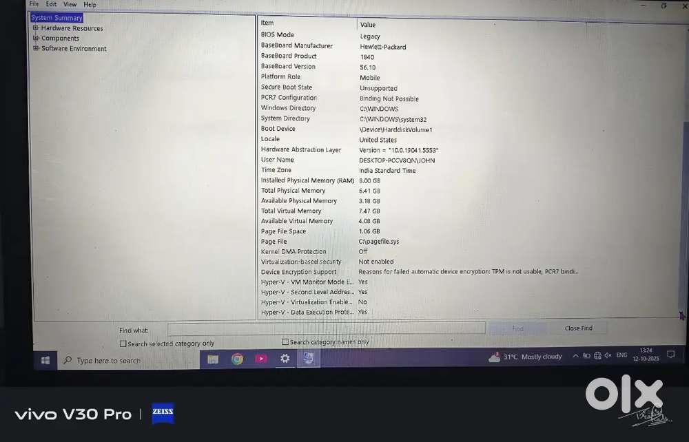Hp pavilion laptop ( urjant sale)