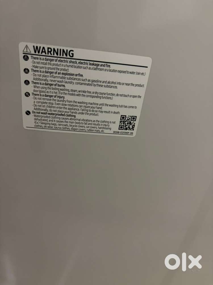 Samsung 8kg washing machine