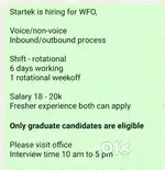 Customer service job