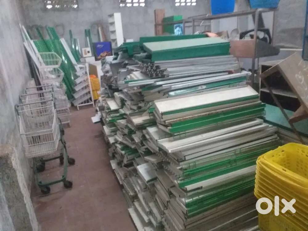 USED RACKS READY TO SET A 2500sqft SUPERMARKET