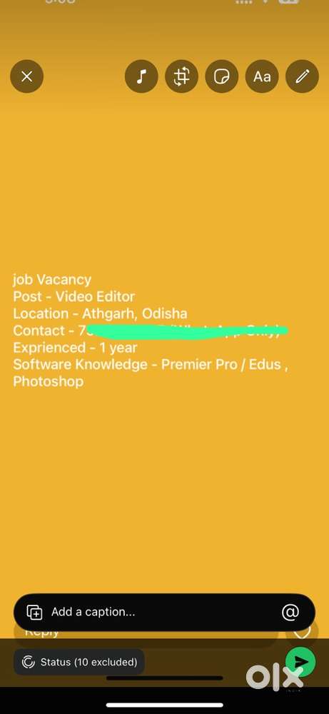 Need a Video Editor for Full time