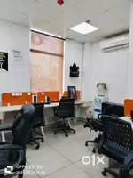 1 director cabin 10 workstation common reception office for rent