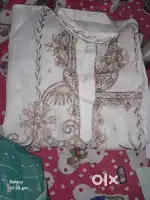 Panjabi white with embroidery