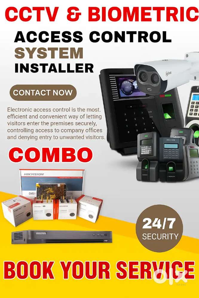 Cctv camera & Biometric installation & service