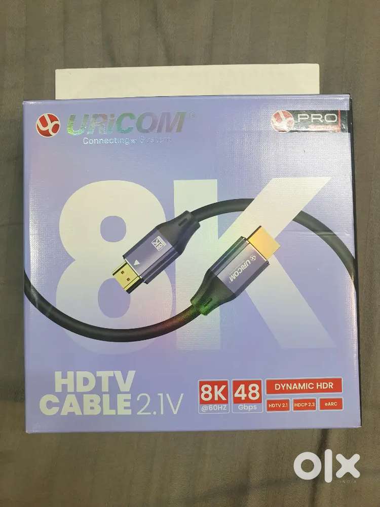 Brand New: HDMI 2.1 Cable with HDCP 2.3 with eArc - 5M Cable