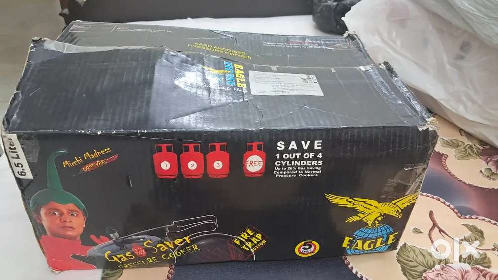 Eagle Home 6.5 Ltr. Hard Anodised Pressure Cooker.